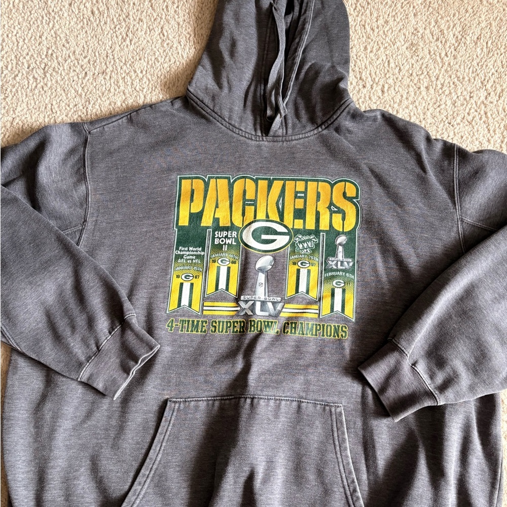 Green Bay Packers Super Bowl hoodie size XXL